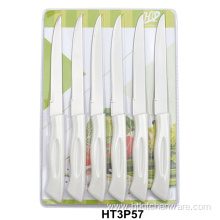 mirror polish steak knives set